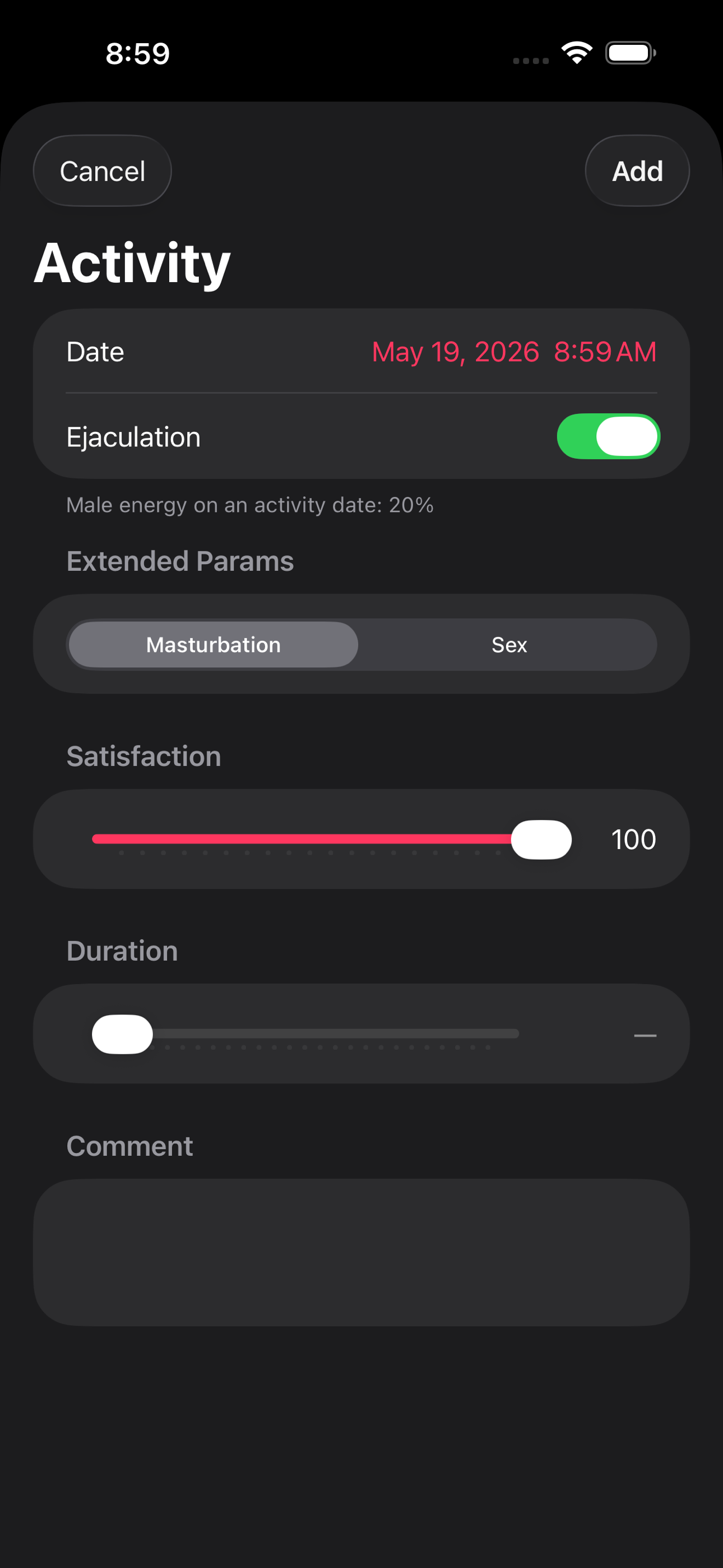 Male Sexual Energy