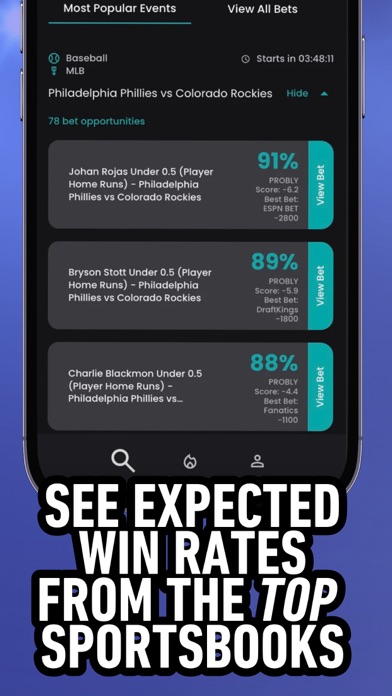 Probly | Sports Betting Data Screenshot