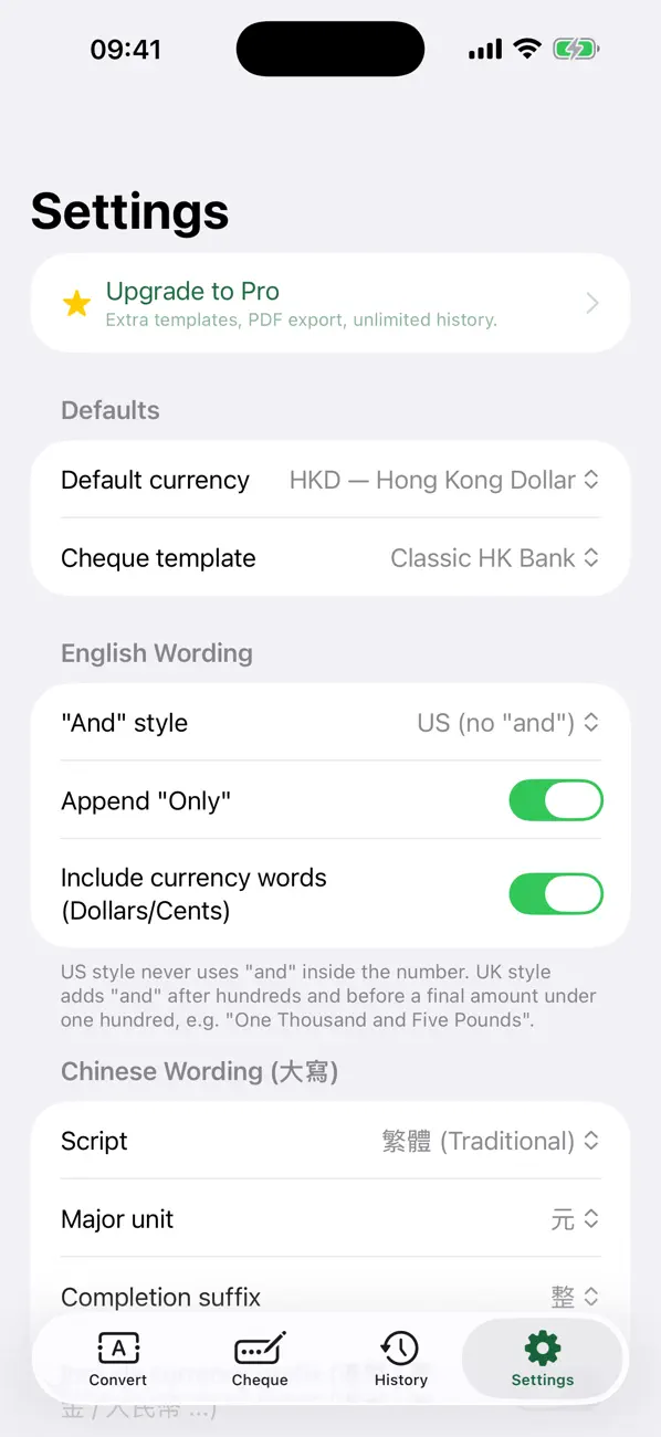 Screenshot #3 pour Cheque Helper: Amount in Words