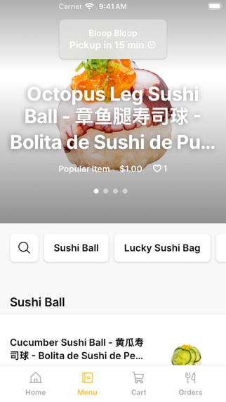 Bloop Bloop To Go iPhone screenshot 2 - Food & Drink app