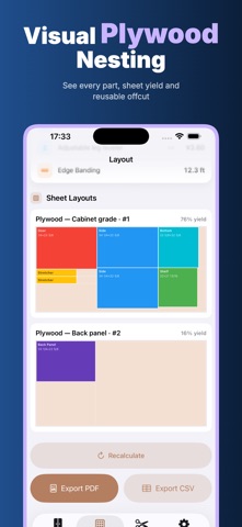 Casework: Cabinet Cut Lists iPhone screenshot