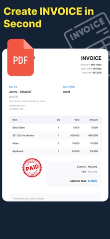 Invoices Maker Screenshot 1 of 9
