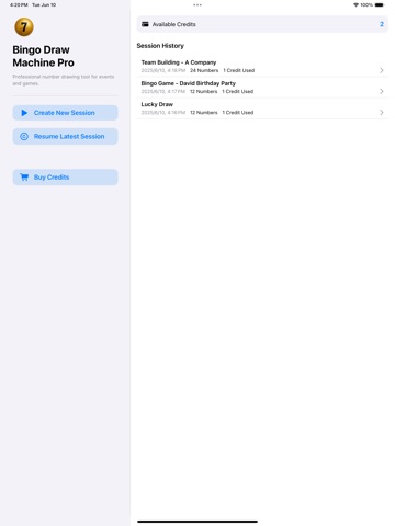 Bingo Draw Machine Pro ipad screenshot 4