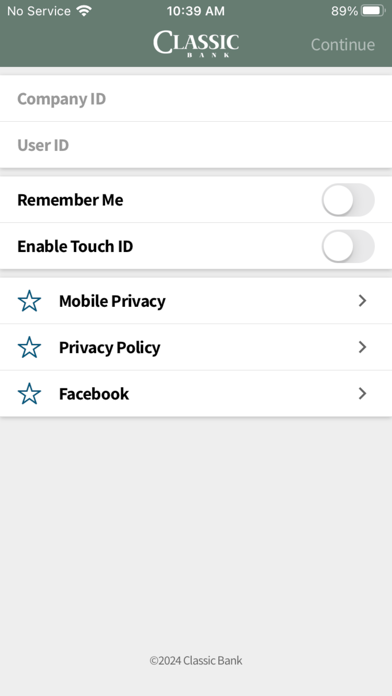 Classic Bank Business Mobile iPhone screenshot 4 - Finance app