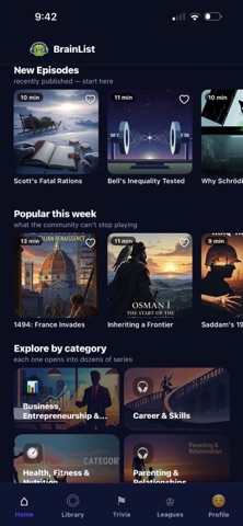 BrainList: Learning & Trivia Screenshot 1 of 7