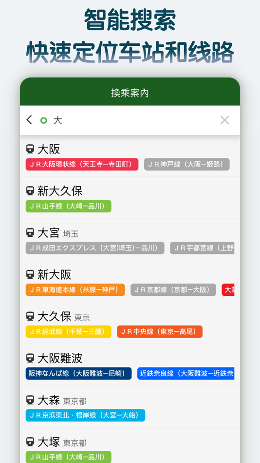 #4. 换乘案内 (中文版)日本交通查询工具 (iOS) By: 乐 郭
