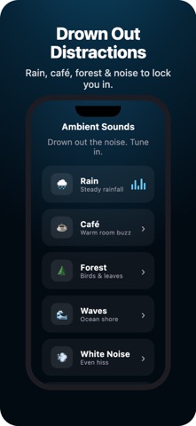 Pomodoro Focus Timer: OneTap iPhone screenshot