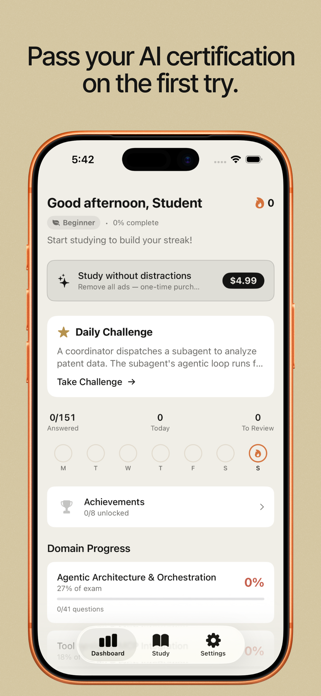 Certly: AI Cert Exam Prep Screenshot 1 of 6