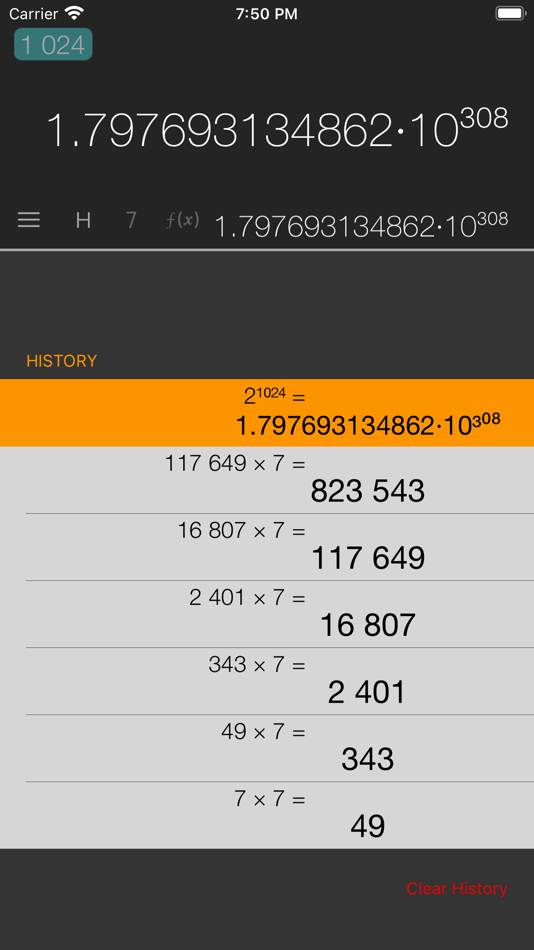 #5. Calcy - Calculator App (iOS) 由: Vitalii Gryniuk