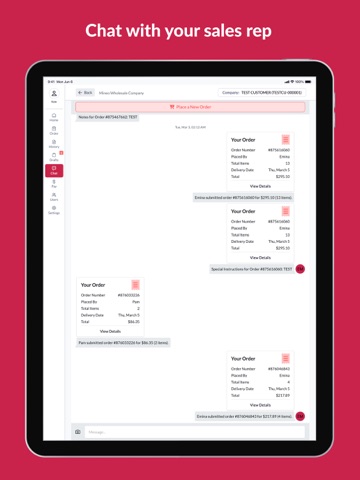 Mineo Wholesale iPad screenshot
