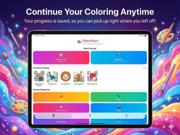 ColorMagic: Coloring Book iPad screenshot
