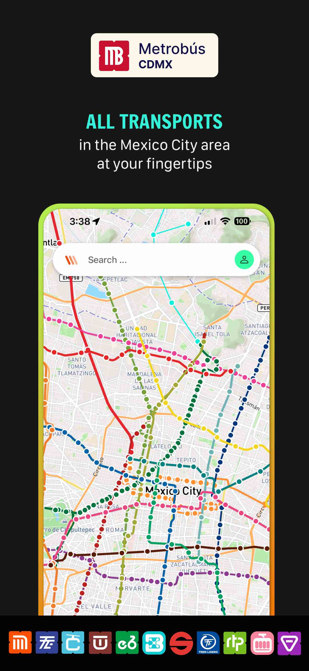 Metro & Metrobús CDMX Routes