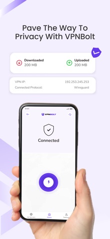 VPNBolt iPhone screenshot