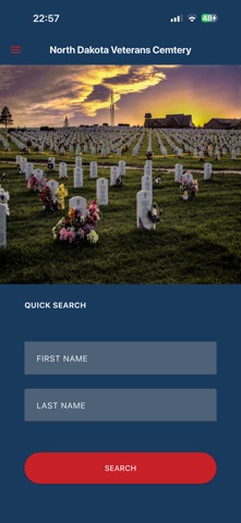 ND Veterans Cemetery iPhone screenshot