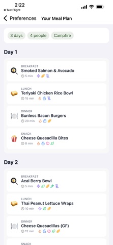 TrailTable iPhone screenshot