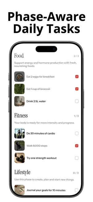 Cycle Tasks: Phase Habits screenshot 2