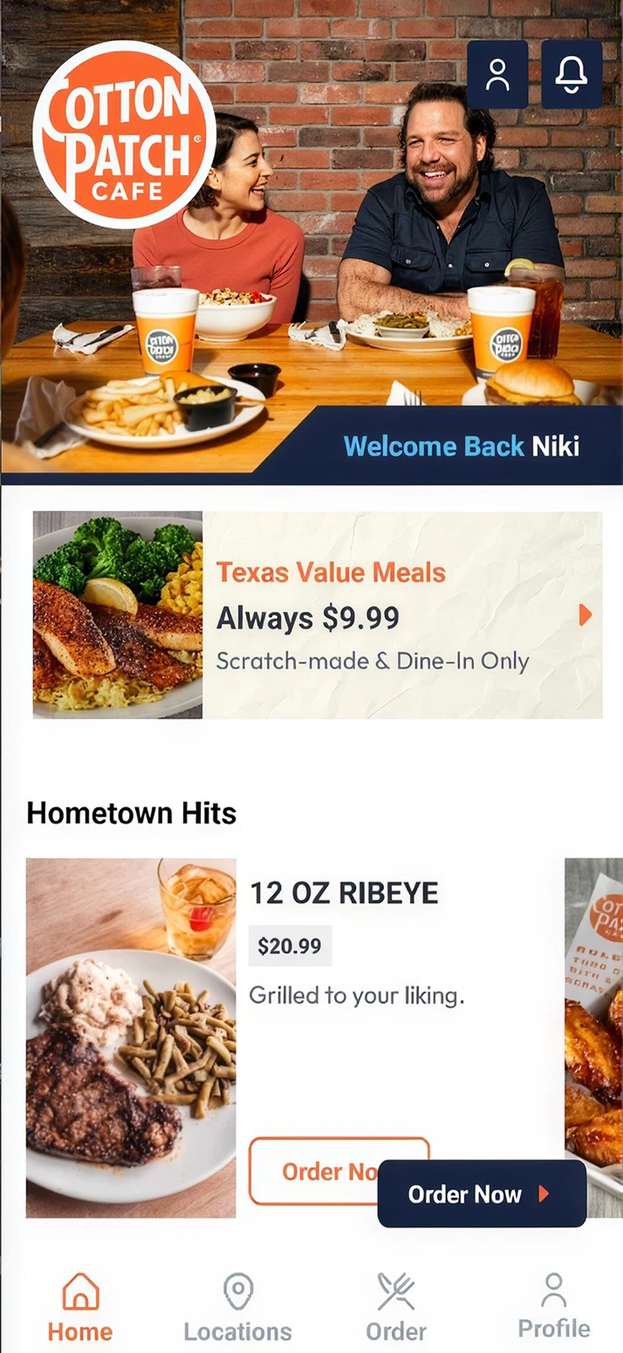 Cotton Patch Cafe Ordering screenshot 2