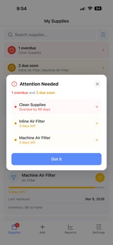 CPAP Supply Tracker Screenshot 2 of 7