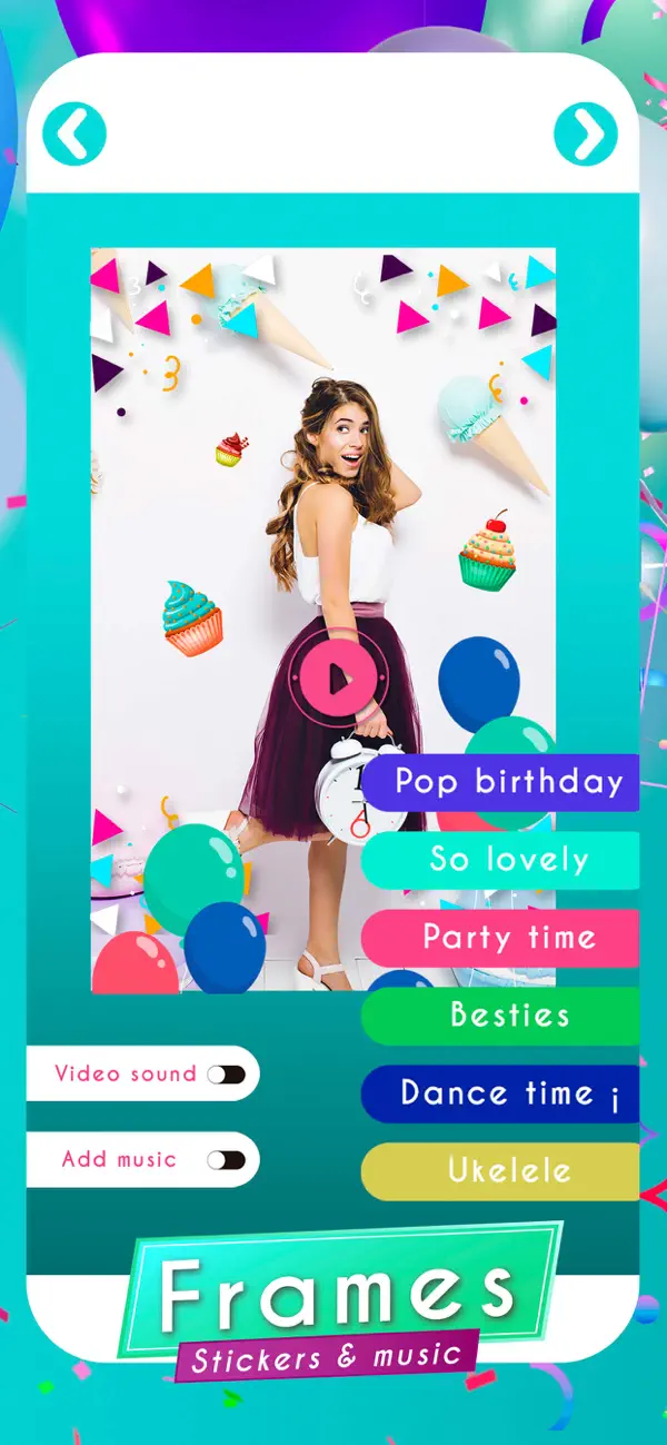 Screenshot #2 pour invitations vidéo pour un anni