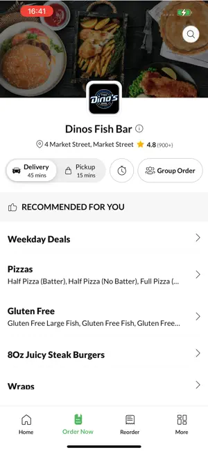 Dinos Fish Bar. screenshot 2