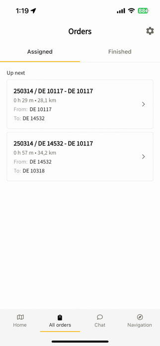 IMPARGO DriverApp Screenshot 2 of 6