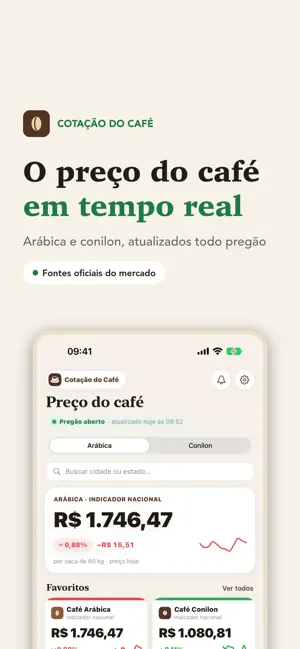 Cotação do Café screenshot 1