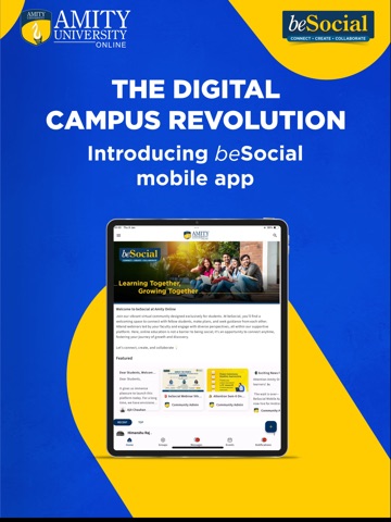 beSocial at Amity Online iPad screenshot