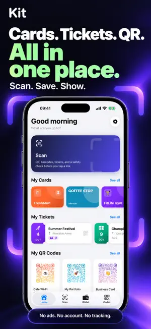 Kit: QR Scanner & Wallet screenshot 1