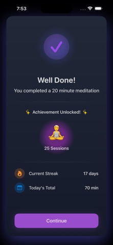 Meditation Stillness iPhone screenshot