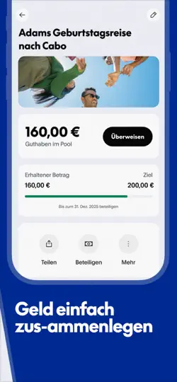 Screenshot von PayPal: Geld Senden, Verwalten auf dem iPhone 5