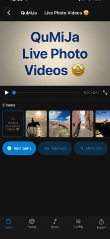 QuMiJa: Aftermovie maker iPhone screenshot