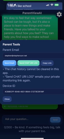 ParentViewAI screenshot