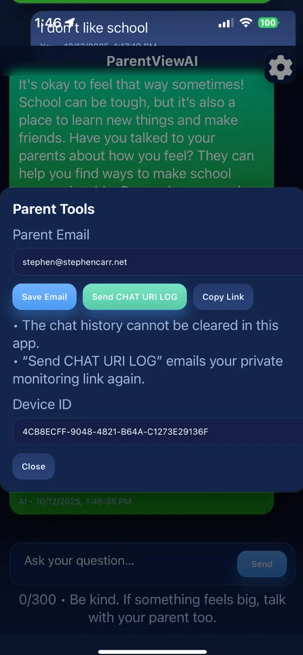 #4. ParentViewAI (iOS) By: YOURFULLSTACK, LLC