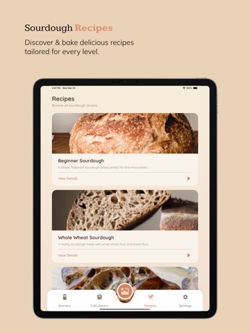 Sourdough Tracker - ST iPad screenshot