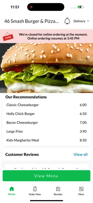 46 Smash Burger & Pizza House. screenshot 4