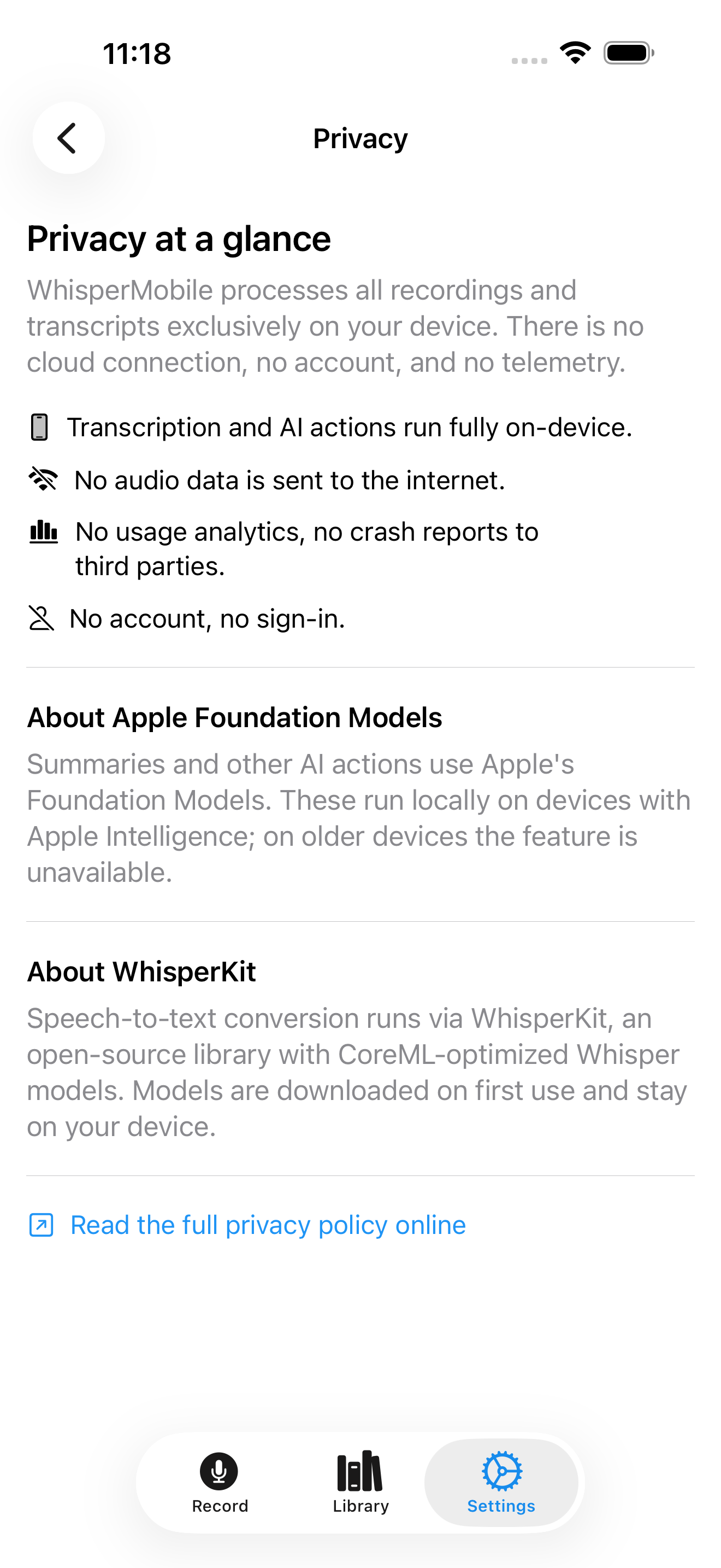 WhisperMobile screenshot 4