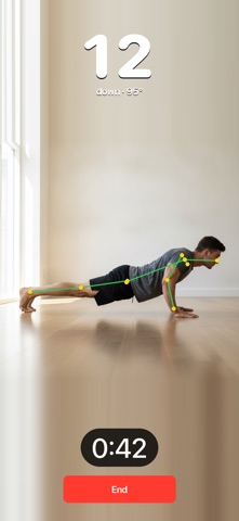 Pushup Form Counter: AI Reps Screenshot 2 of 8