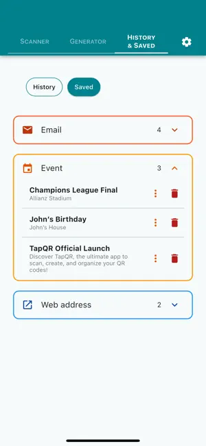 TapQR: QR Reader & Generator screenshot 4
