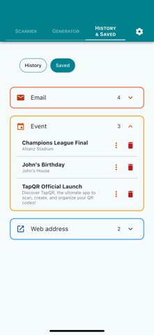 TapQR: QR Reader & Generator Screenshot 4 of 5