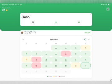 Tiffin Tracker App iPad screenshot