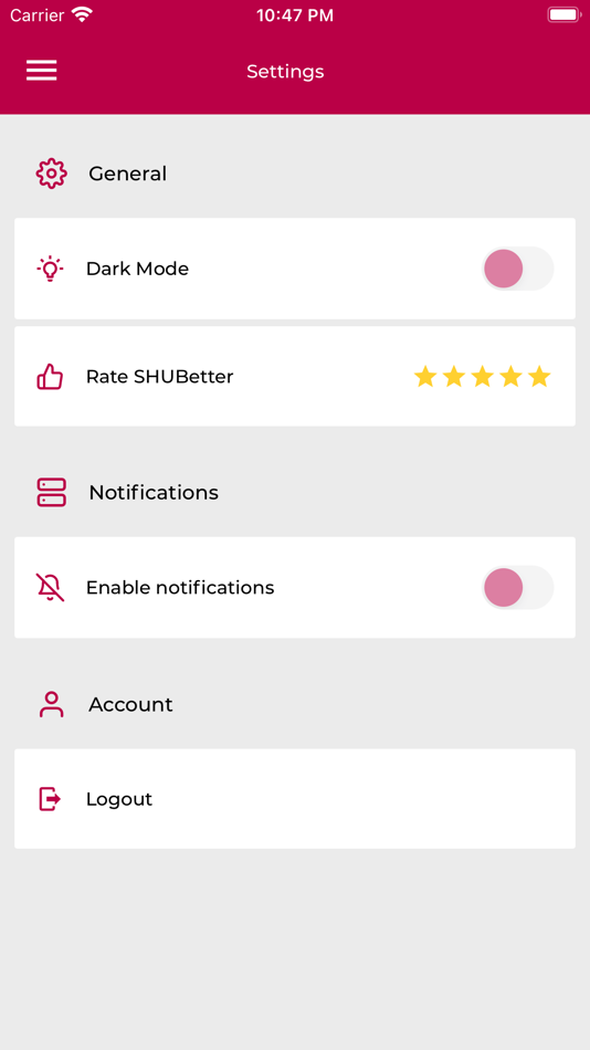 #7. SHUBetter - Hallam Uni App (iOS) By: APHVN Limited