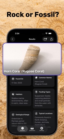 Fossil Identifier & Rock ID iPhone screenshot