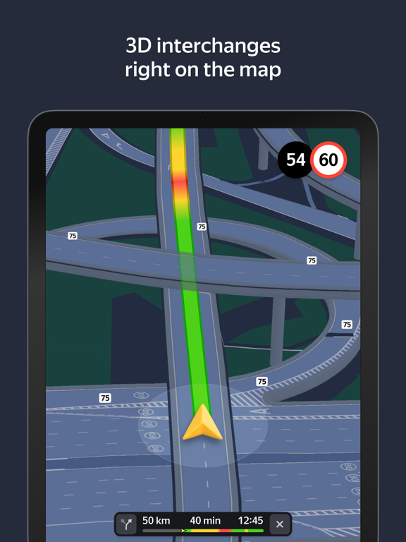 Screenshot #4 pour Yandex Navi – navigation, maps