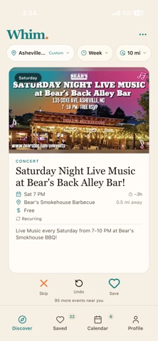 Whim - Local Discovery Screenshot 1 of 3