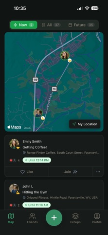 Pinned: Meet up! screenshot