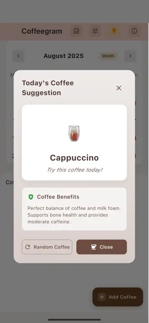 Coffeegram: Coffee Tracker screenshot 4