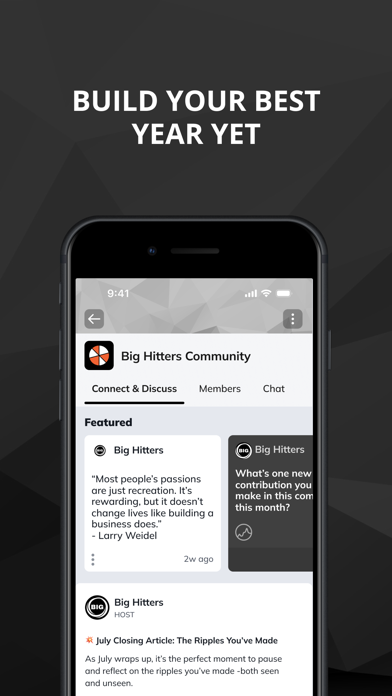 Big Hitters iPhone screenshot 4 - Social Networking app