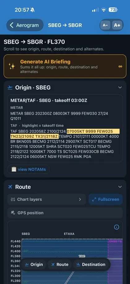 Aerogram - Flight Weather screenshot 5 of 6