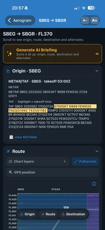 Aerogram - Meteorologia de Voo screenshot 5 of 8