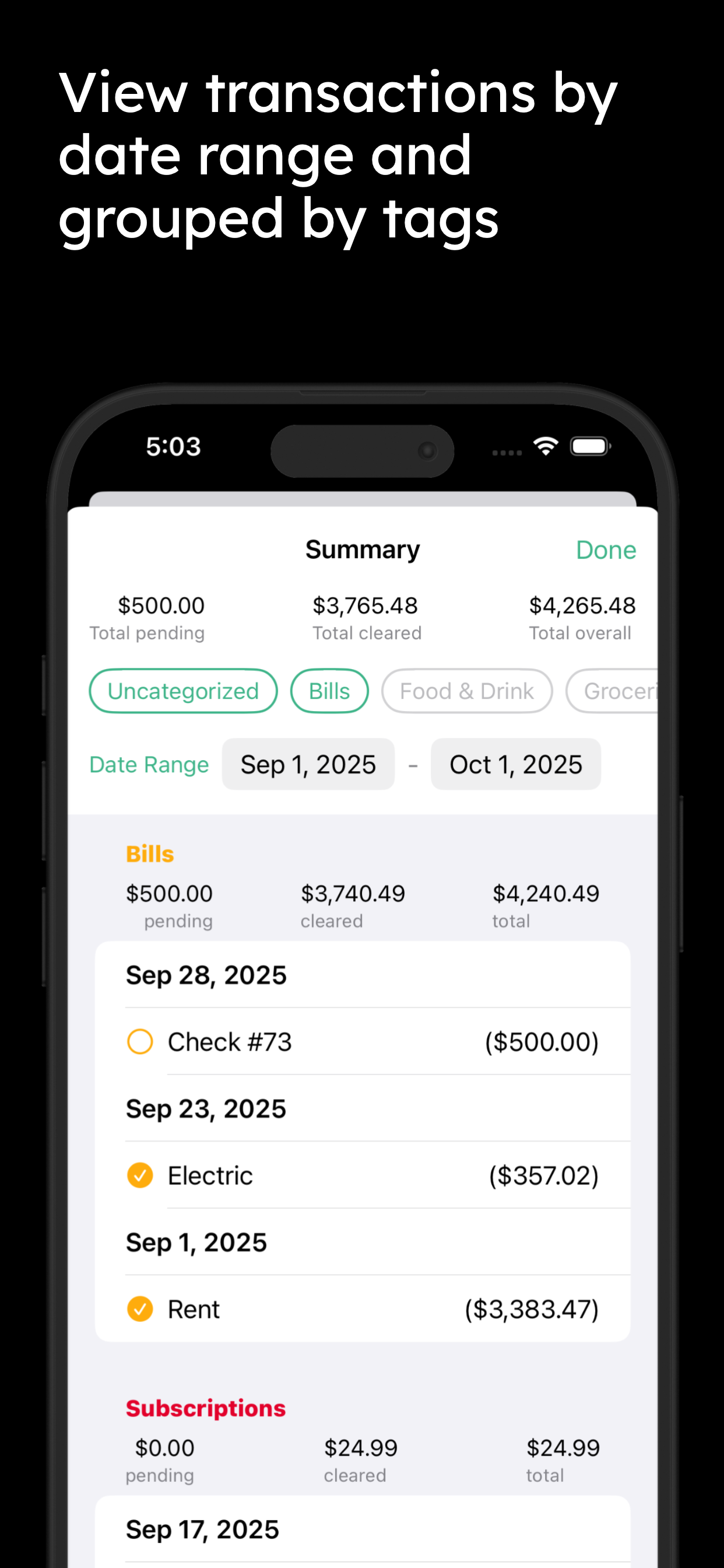 Ledger Mate screenshot 3